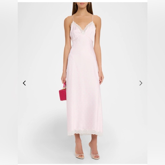 LoveShackFancy Dresses & Skirts - NWT LoveShackFancy Manuela Satin Polka Dot Maxi Slip Dress medium